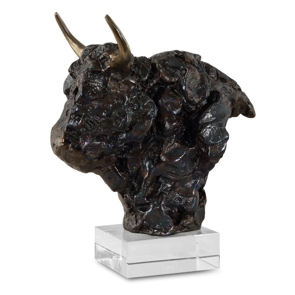 BISON BUST SCULPTURE