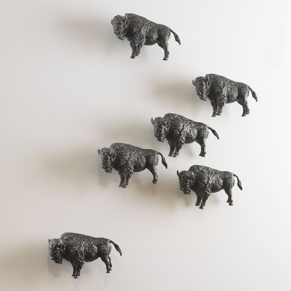 Bison Metal Wall Sculpture