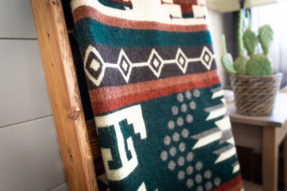 Alpaca Wool Blanket- Evergreen