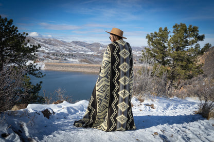 Alpaca Wool Blanket- Slate