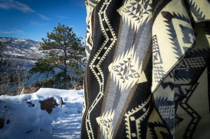 Alpaca Wool Blanket- Slate