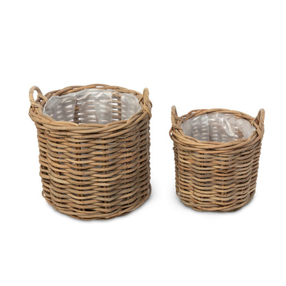 Handwoven Rattan Floor Basket