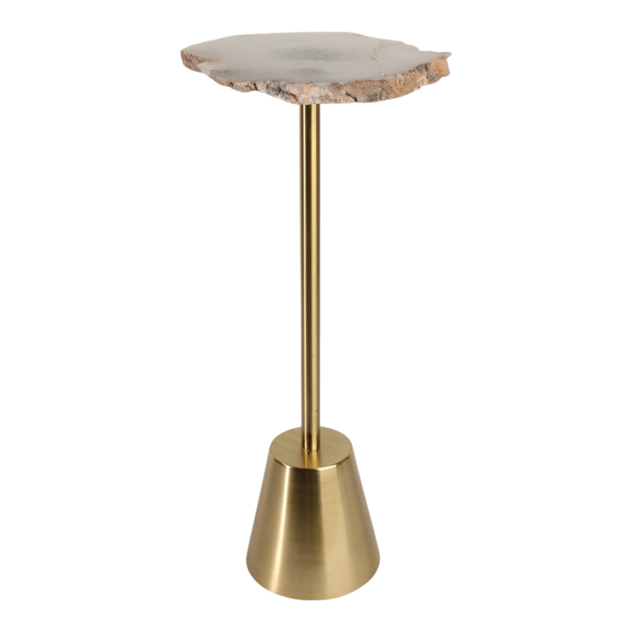 Reykur Agate Table, Tall 27" H