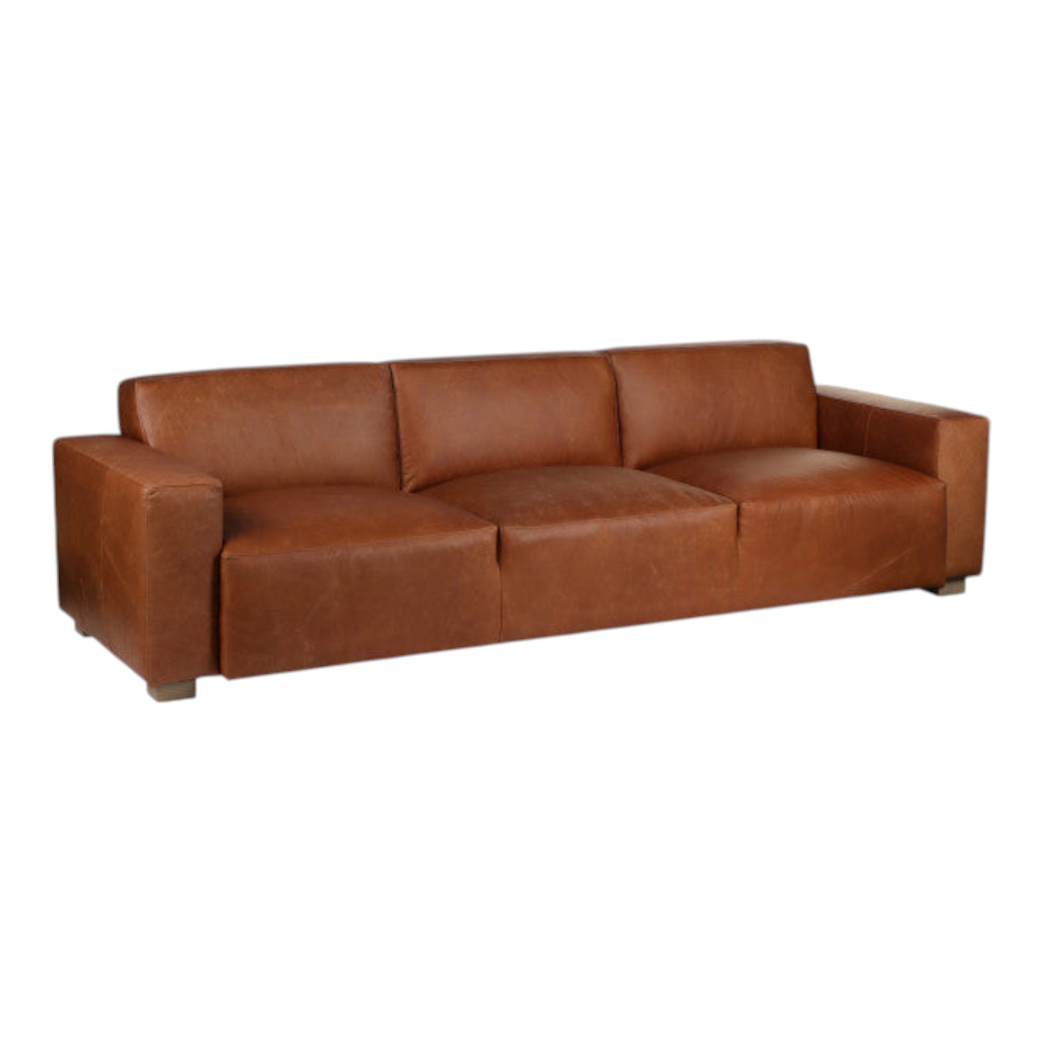 Theodore Top Grain Leather Sofa 111" W