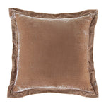 Stella Faux Silk Velvet Flanged Euro Sham, 8 Color Options