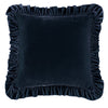 Stella Faux Silk Velvet Ruffled Euro Sham, 8 Color Options