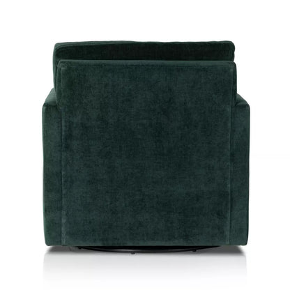 Olson Swivel Chair | Emerald Worn Velvet 30" W x 36" D x 32" H