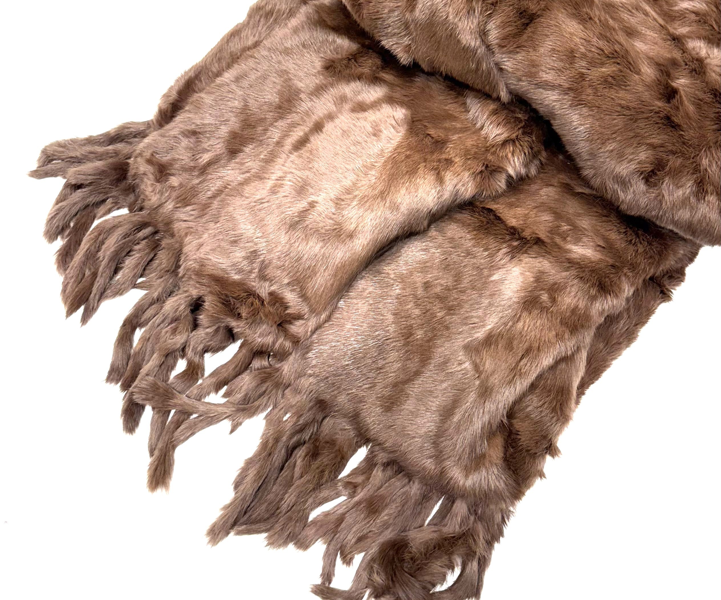 Rabbit Fur Throw