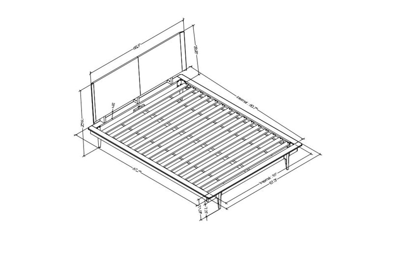 Grande Wood Bed, 2 Size Options