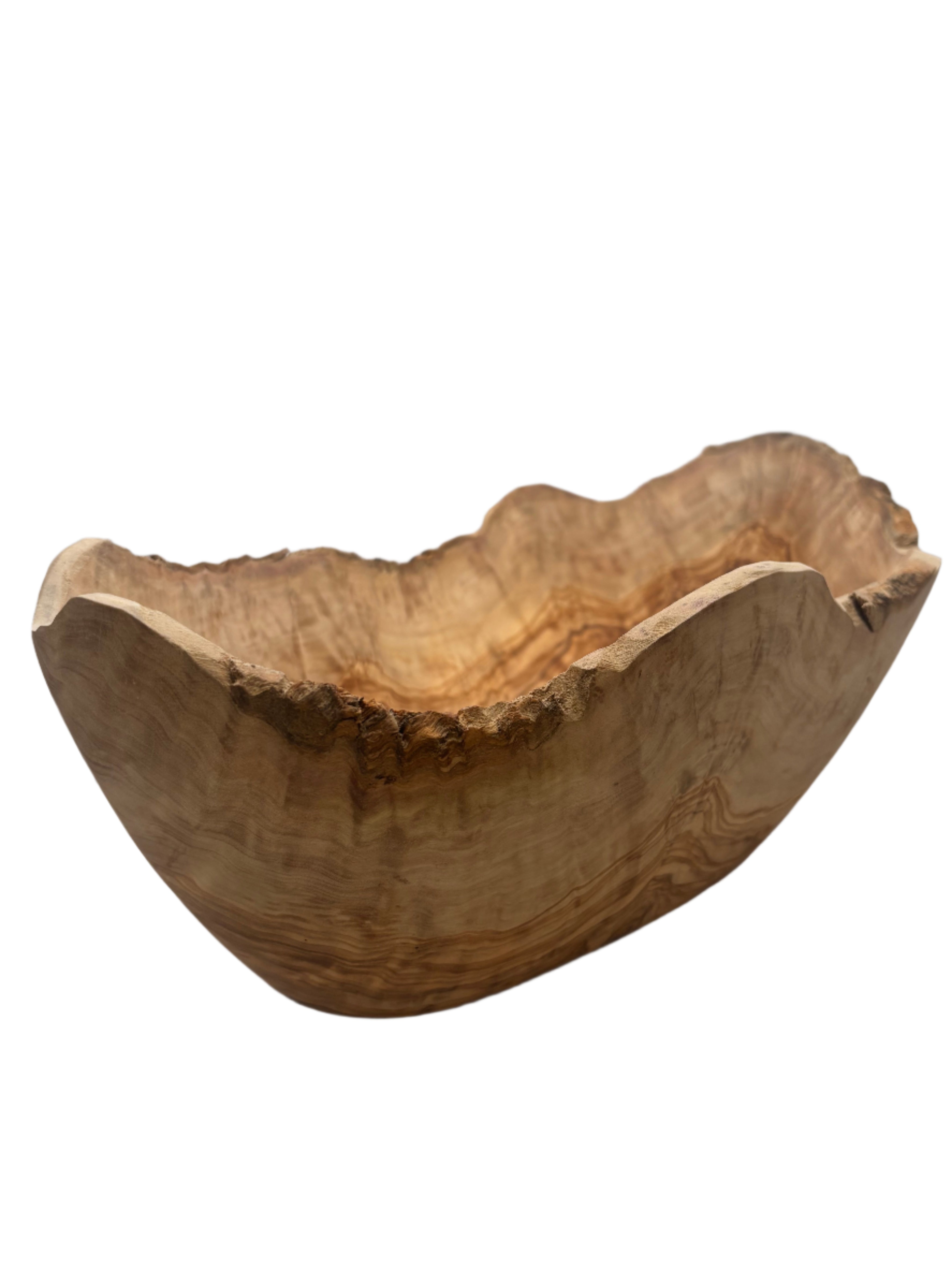 Olive Wood Oval Bowl