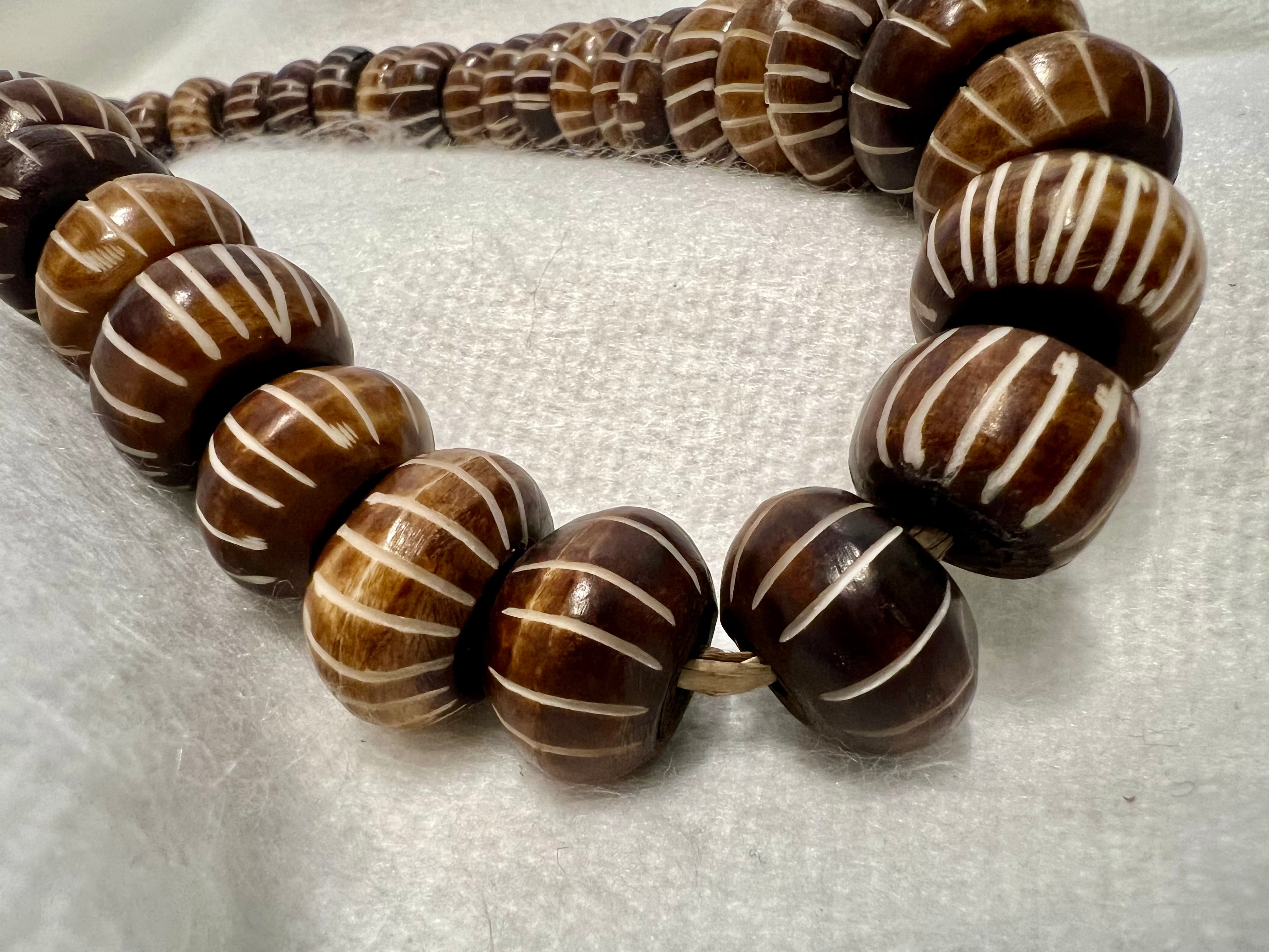 Kenyan Bone Beads, one of a kind