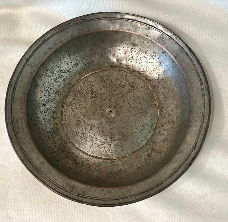 Antique Tinned Copper Bowl