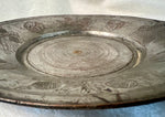 Antique Tinned Copper Etched Plate