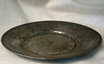 Antique Tinned Copper Etched Plate, Small