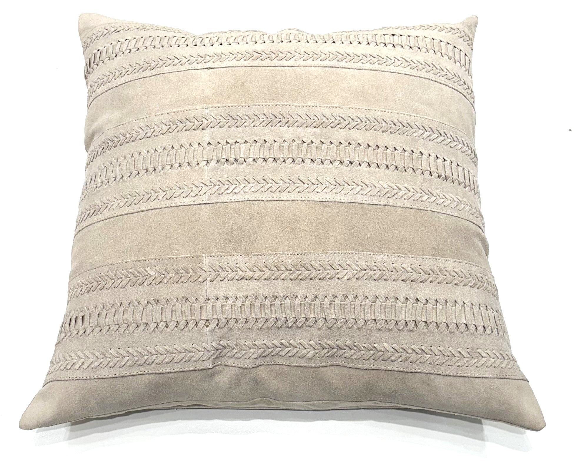 Bradley Braided Suede Pillow