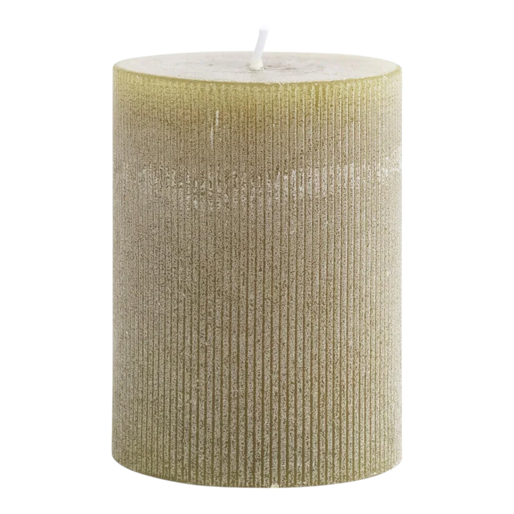 Unscented Pleated Pillar Candle
4"D x 4"H