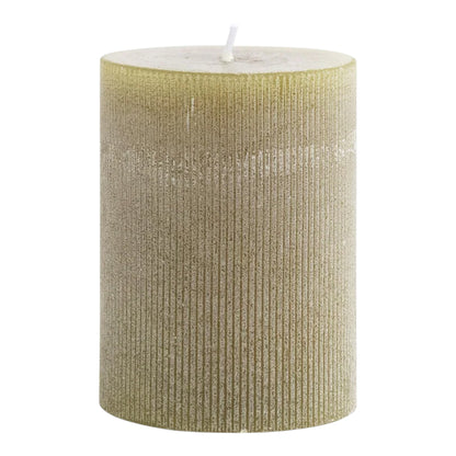 Unscented Pleated Pillar Candle
4"D x 4"H