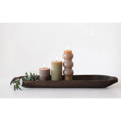 Unscented Pleated Pillar Candle
4"D x 4"H