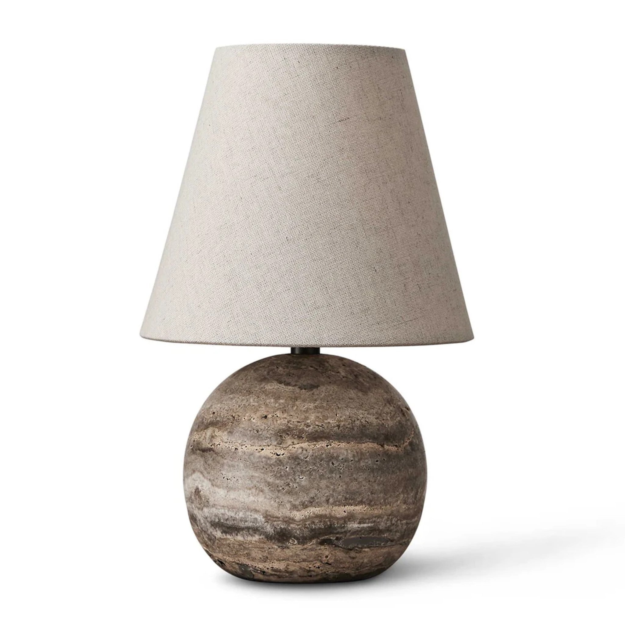 Spherical Mini Lamp

11" H | Travertine