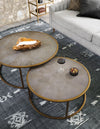 Shagreen Nesting Coffee Table, Set of 2