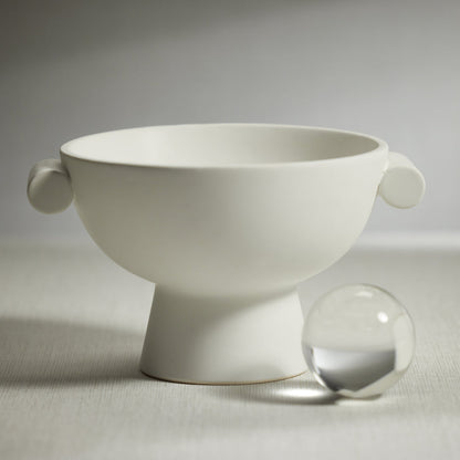 Baden Matt White Ceramic Bowl