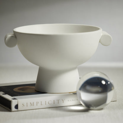 Baden Matt White Ceramic Bowl