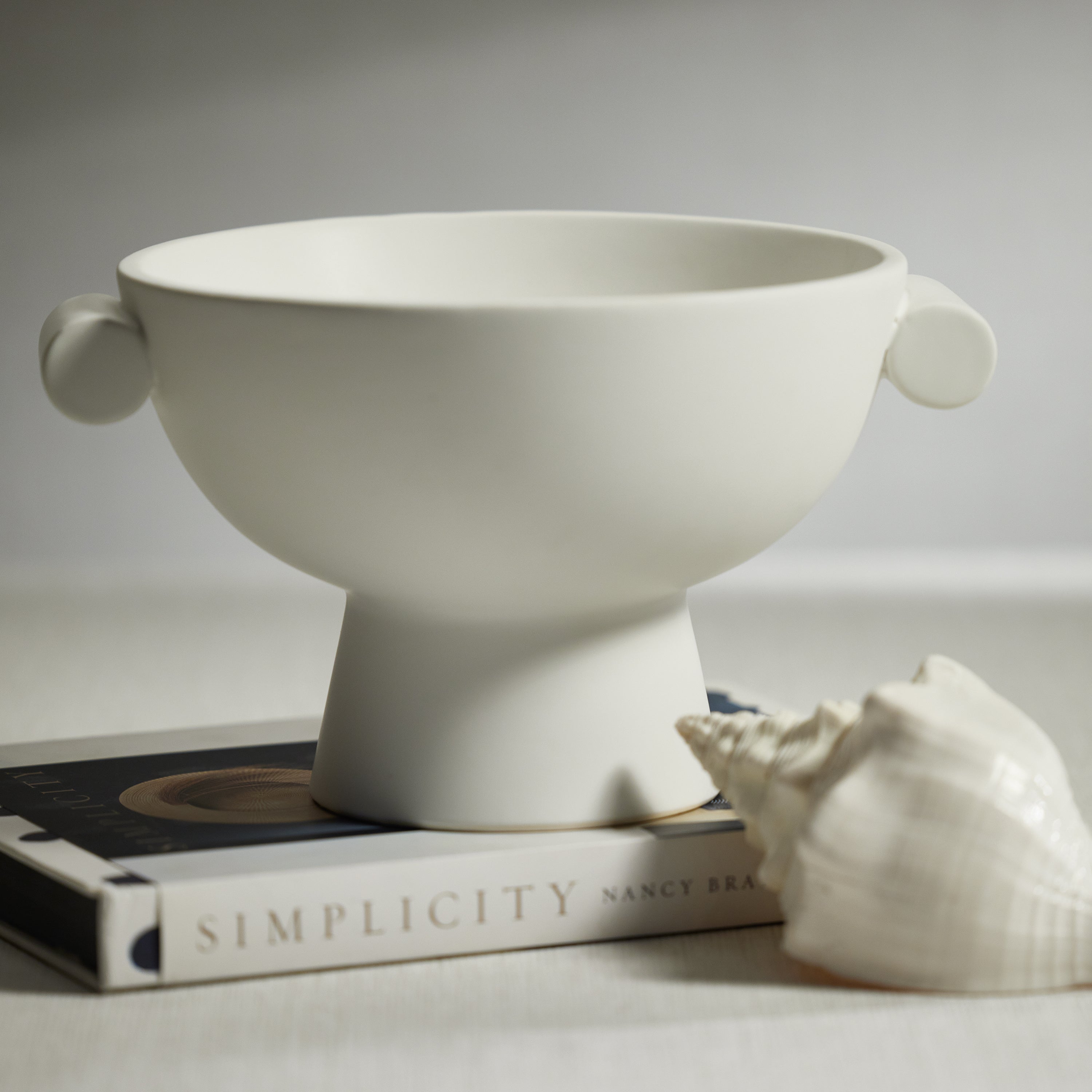 Baden Matt White Ceramic Bowl