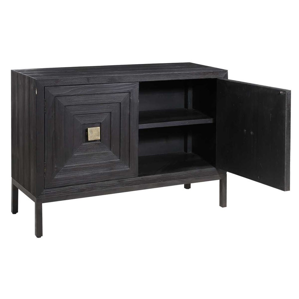 Aiken Two Door Cabinet, Black