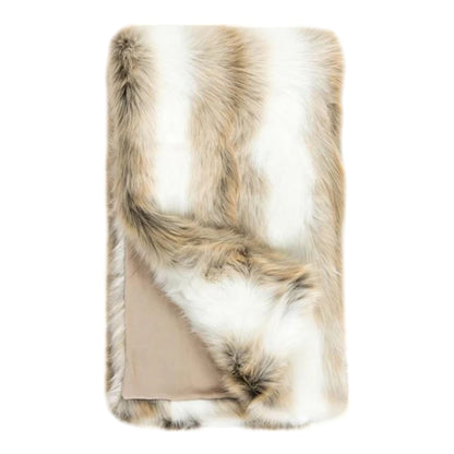 Limited Edition Arctic Fox Faux Fur Throw 60" x 72"