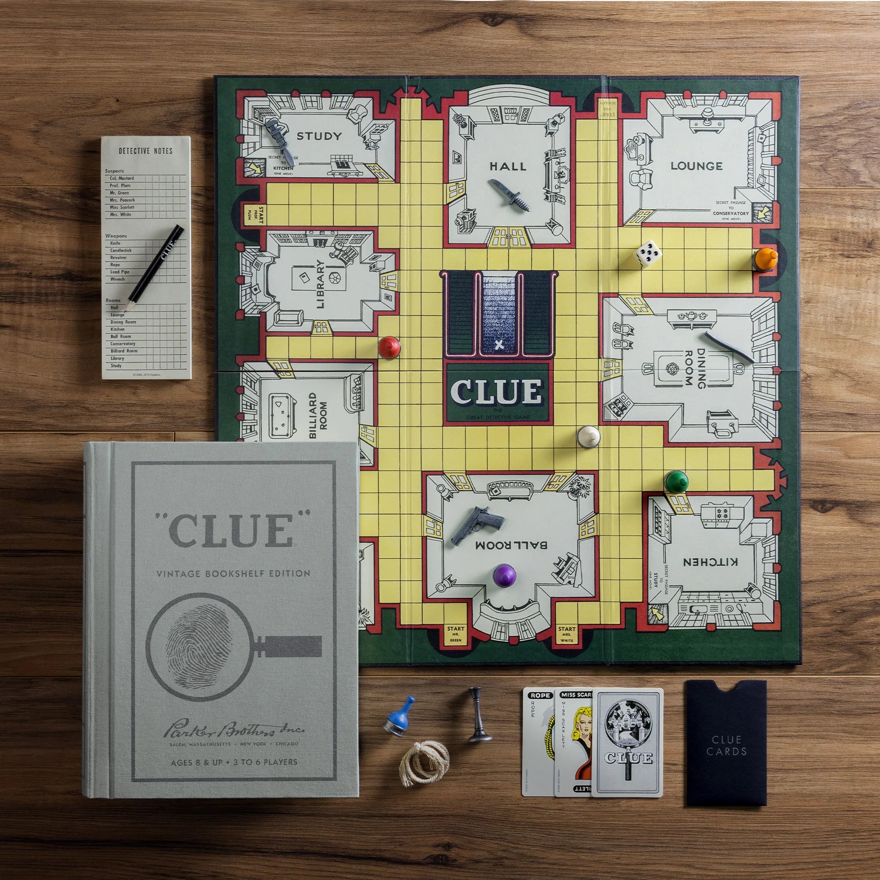 Clue, Vintage Bookshelf Edition