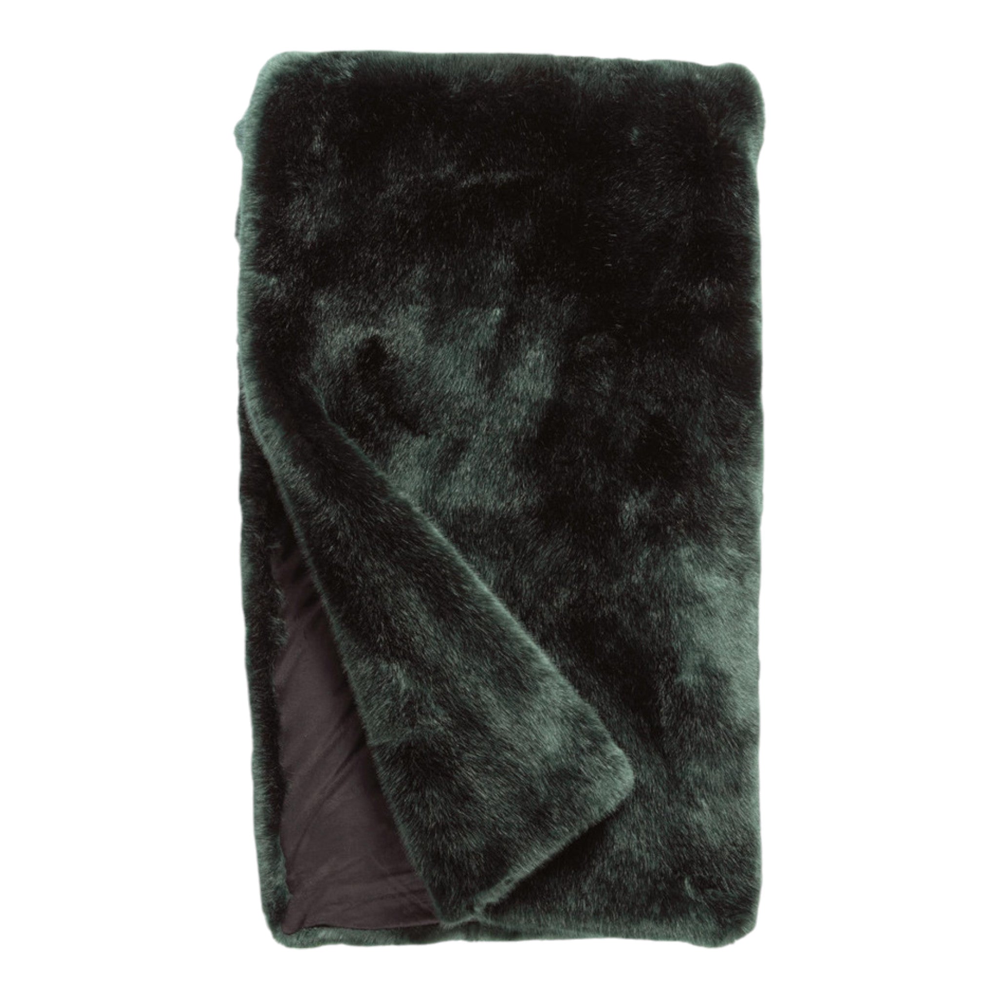 Couture Throw Emerald Mink Faux Fur Throw 60" x 72"