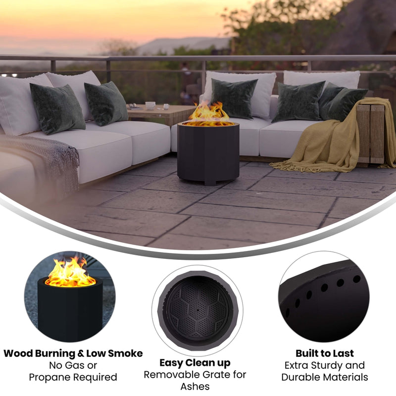 Titus Smokeless Firepit, Two Color Options