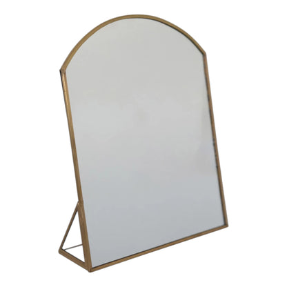 Metal Framed Standing Mirror 7.75" W x 9.75" H