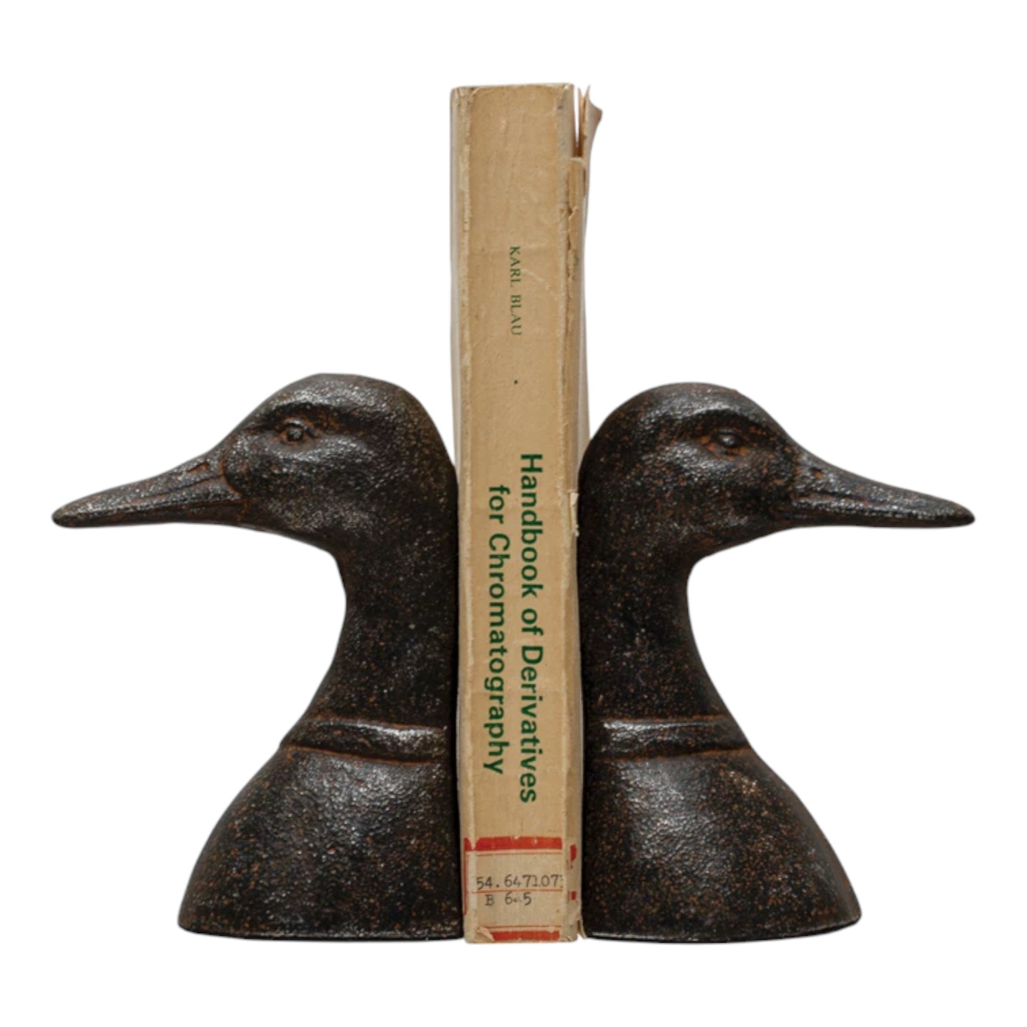 Cast Iron Duck Head Bookend / Doorstop 4.25" L x 3" W x 5.75" H