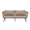 Metal & Woven Rope Outdoor Sofa