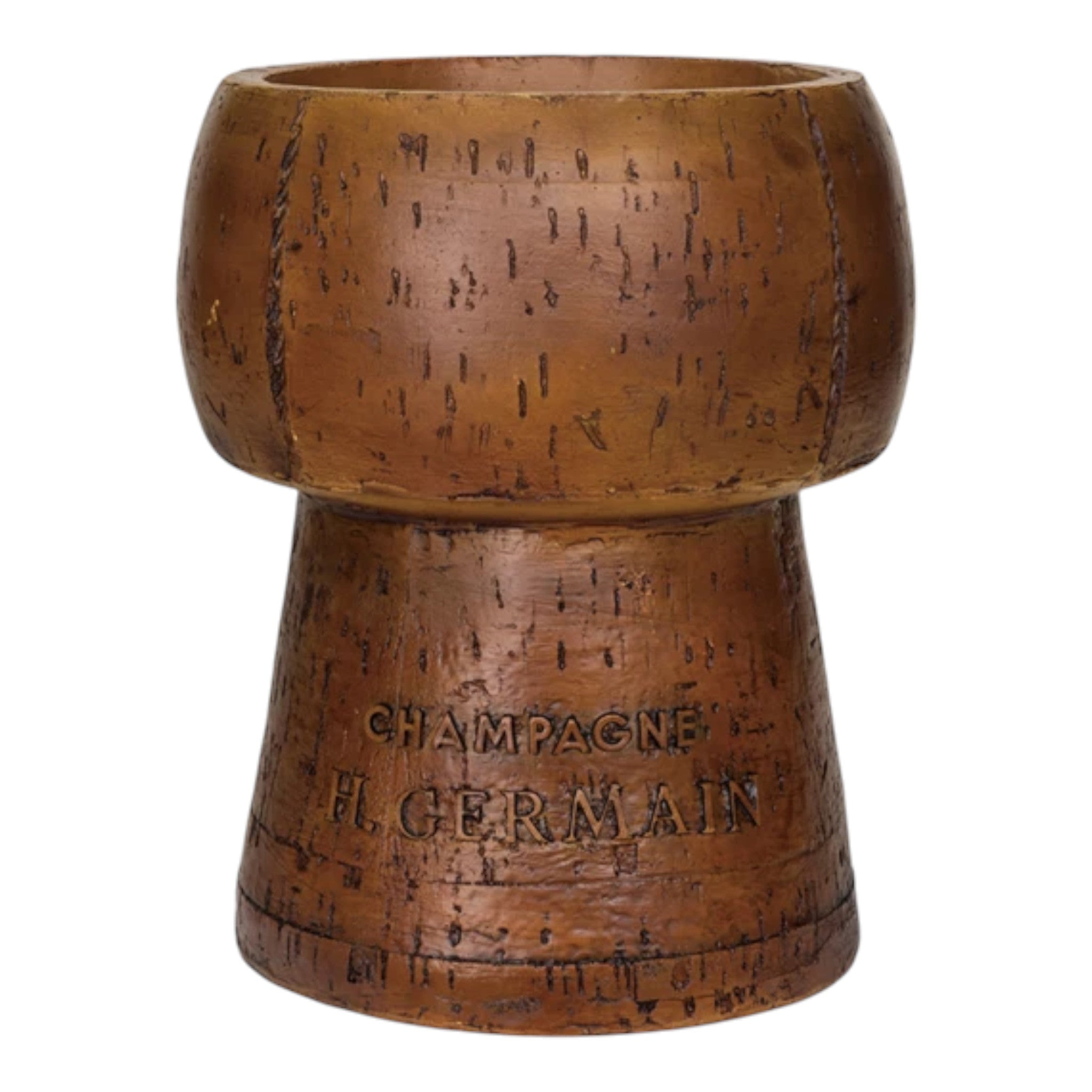 Cork Shaped Ice Bucket, Resin