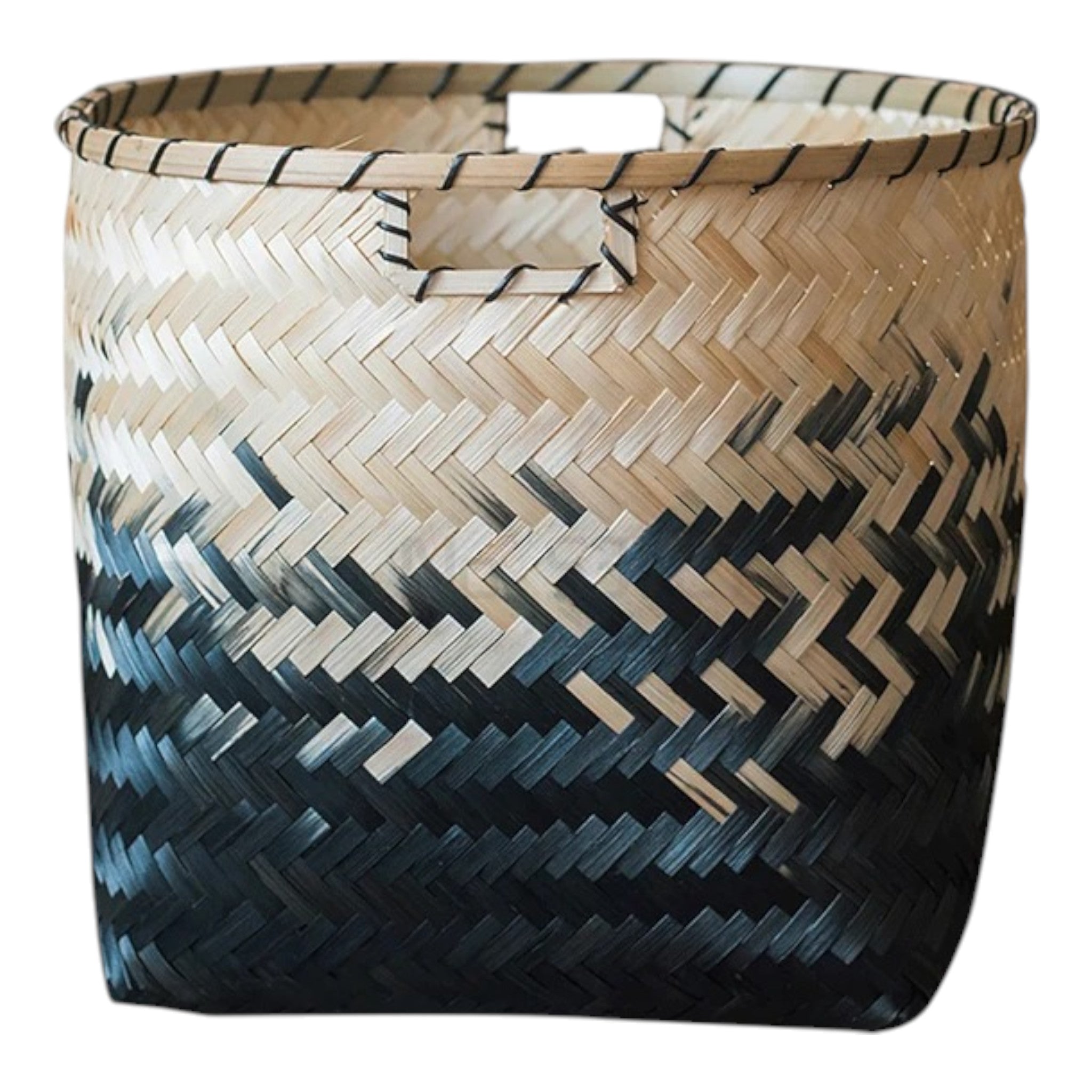 Large Bamboo Baskets with Pattern