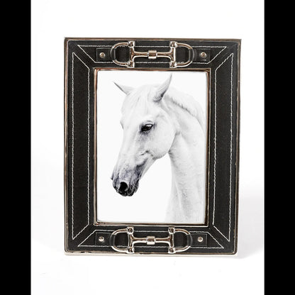 Black Leather Horse bit Frame