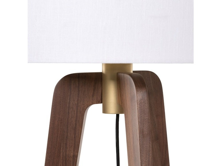 Tripod Floor Lamp Natural Walnut 60.50" H