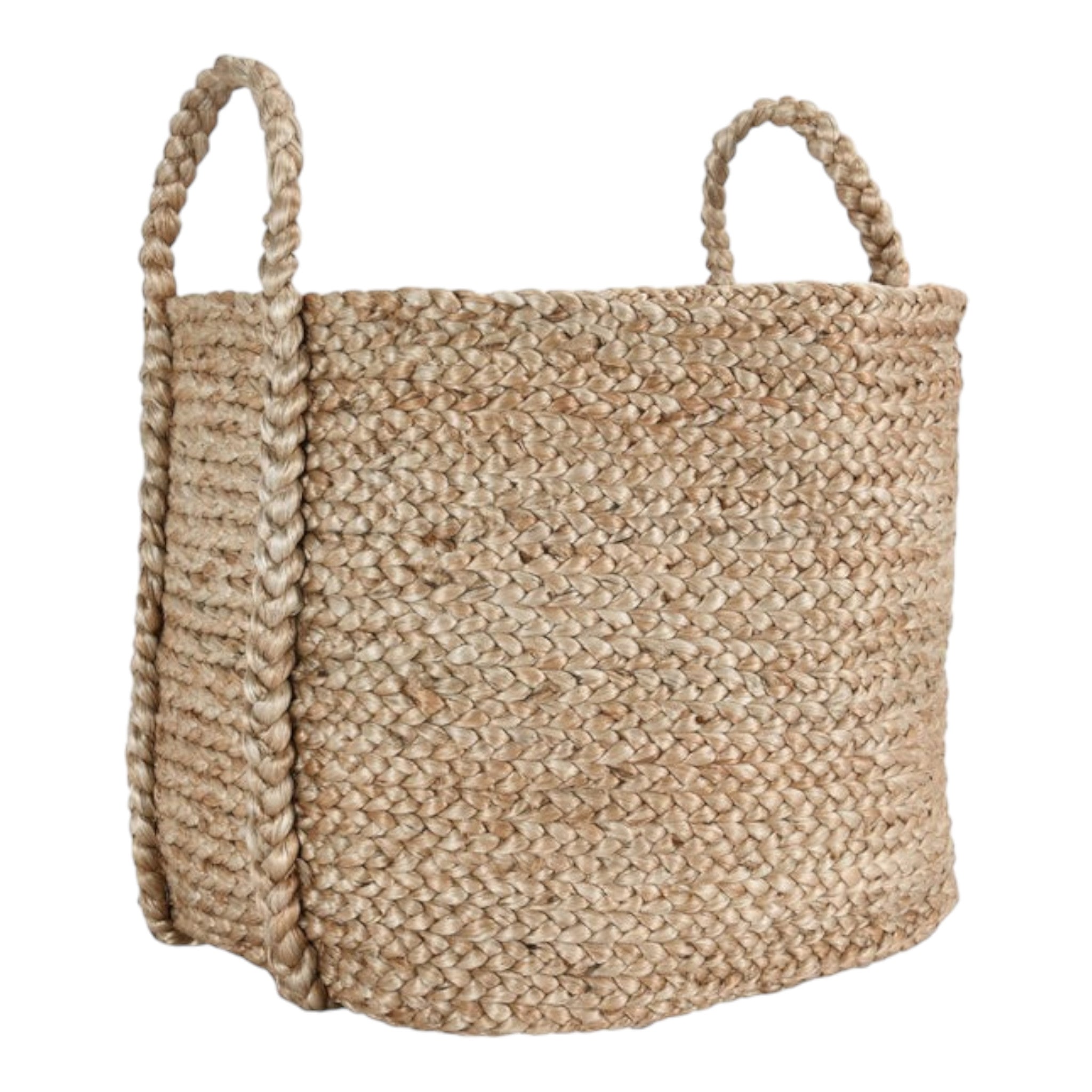 Large Jute Basket 
19.75W × 15.75D × 19.75H