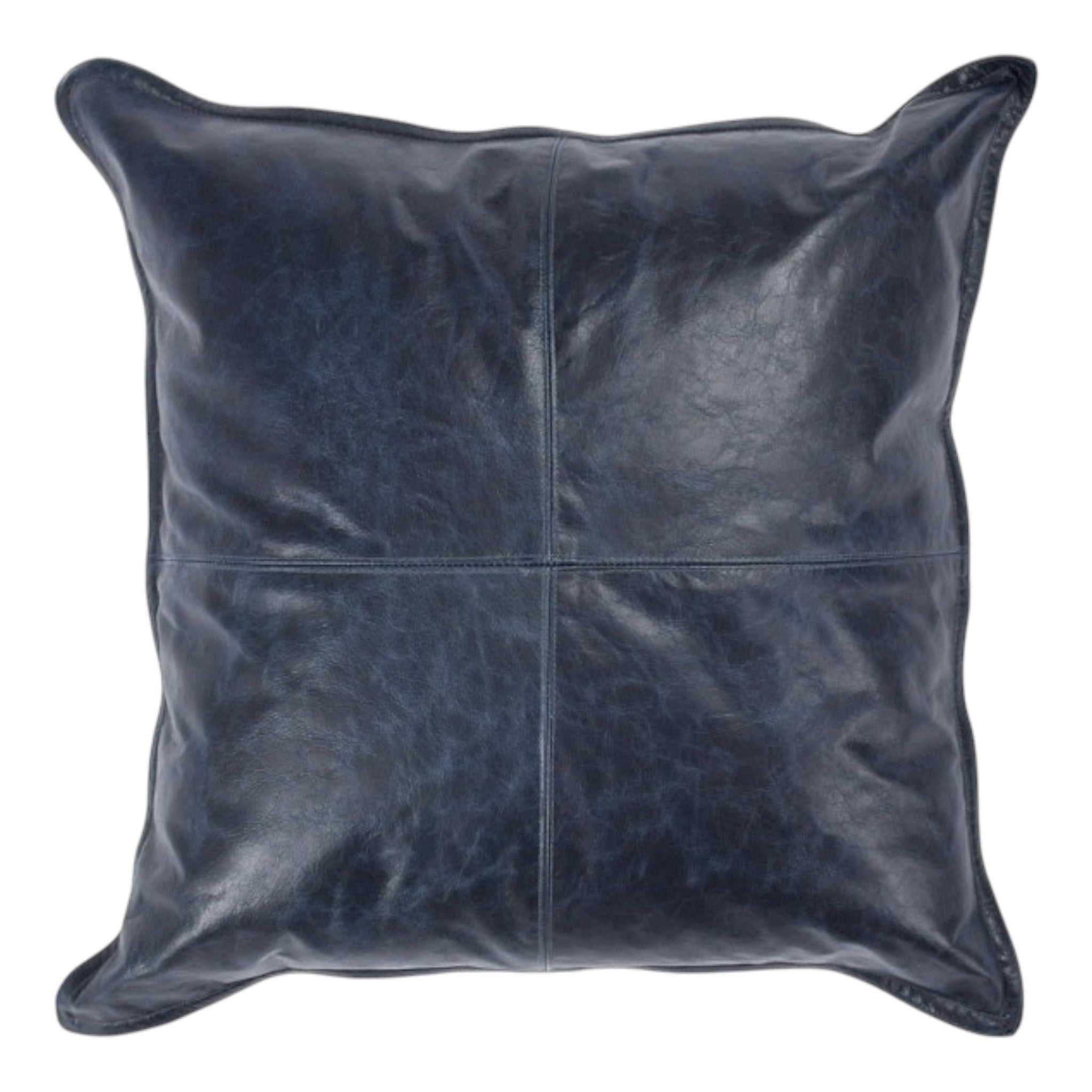 Leather Naval Nightfall Blue Pillow

22x22