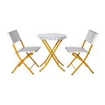 Rouen Faux Rattan Bistro Set of Three