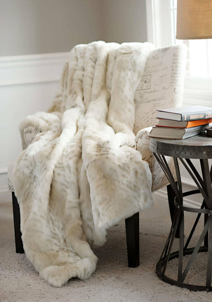 Limited Edition Lynx Faux Fur Throws