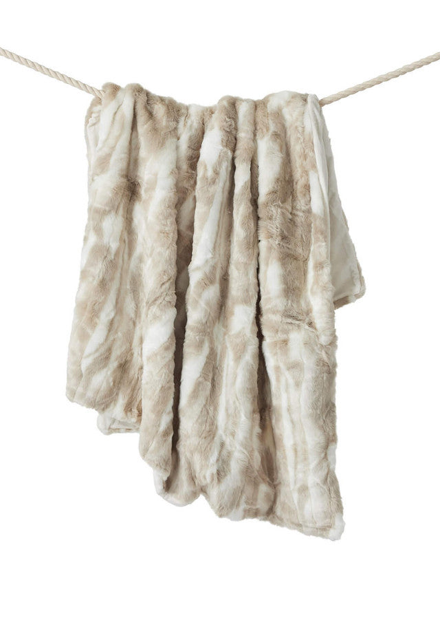 Signature Series Winter Rabbit Faux Fur Throw 60" x 72"