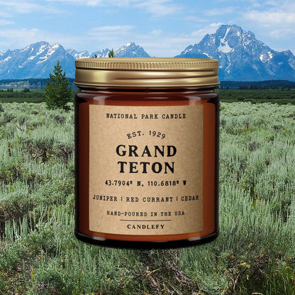 Grand Teton Scented Candle
Juniper | Red Currant | Cedar