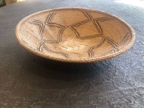 Hand Woven Bowl- Natural and Brown