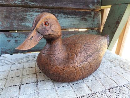 Vintage Duck Sculpture