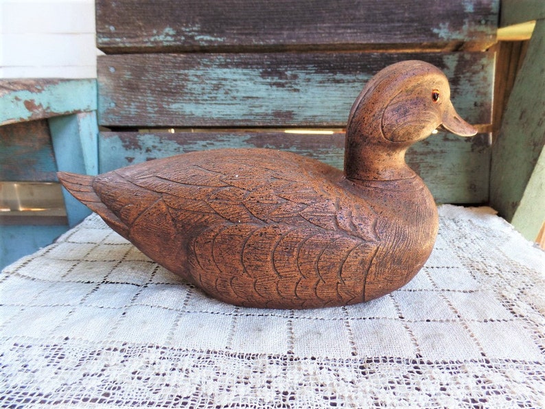 Vintage Duck Sculpture