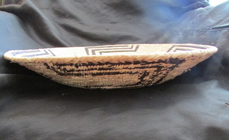 Native American Pima Design Basket 15 1/4" Dia