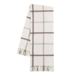 Barnwood/Dune Tattersall Plaid Throw